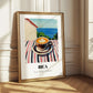Bica – Portuguese Seaside Scene, Portuguese Coffee Wall Decor
