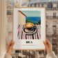 Bica – Portuguese Seaside Scene, Portuguese Coffee Wall Decor, styled in a charming Paris street view