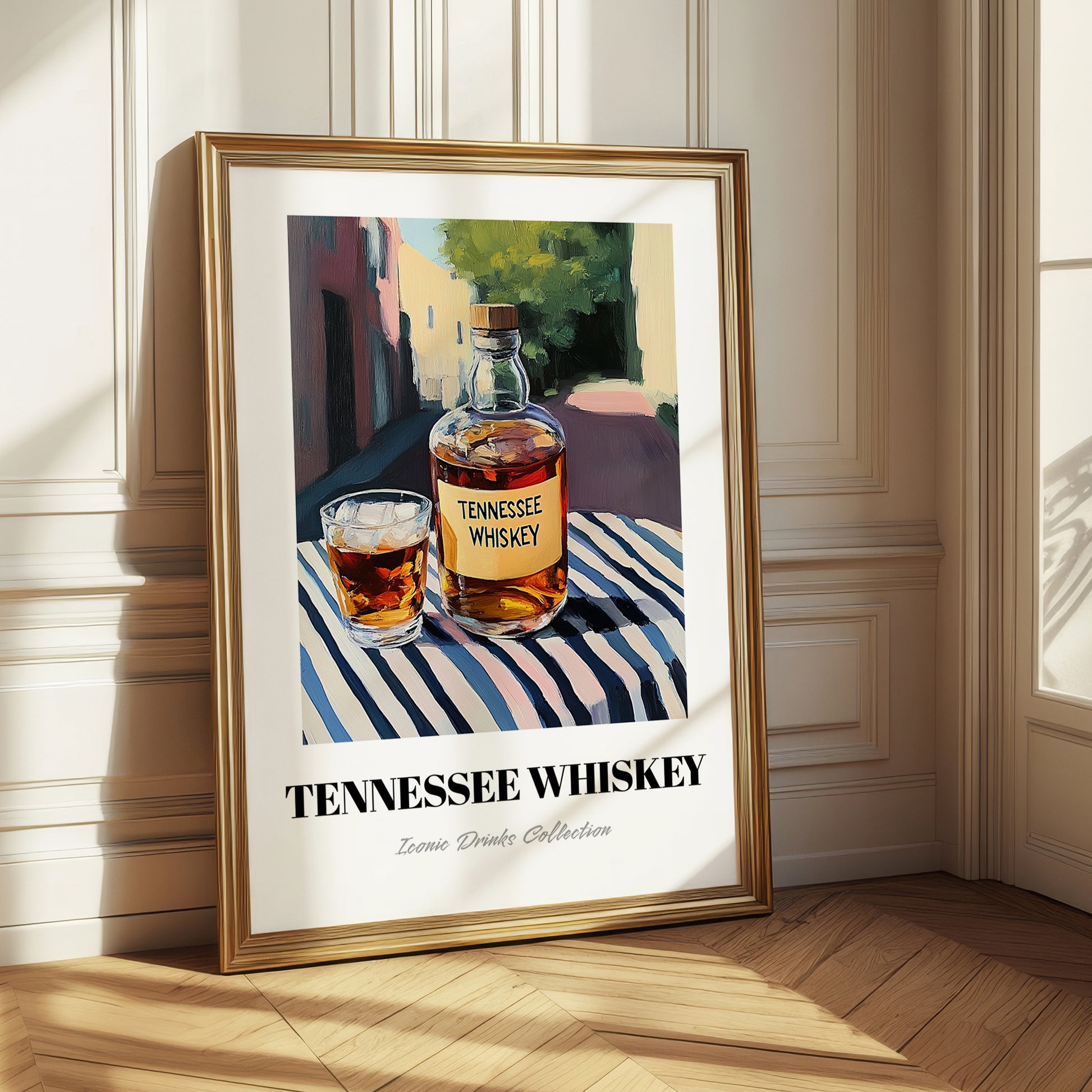 Tennessee Whiskey – American Urban Café Scene, American Whiskey Poster
