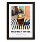 Cold Brew – American Street Café Scene, American Coffee Still Life, in sleek black frame