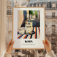 Korn – German Street Café Scene, German Spirit Wall Print, styled in a charming Paris street view