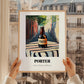 Porter – English Urban Café Scene, English Beer Poster, styled in a charming Paris street view