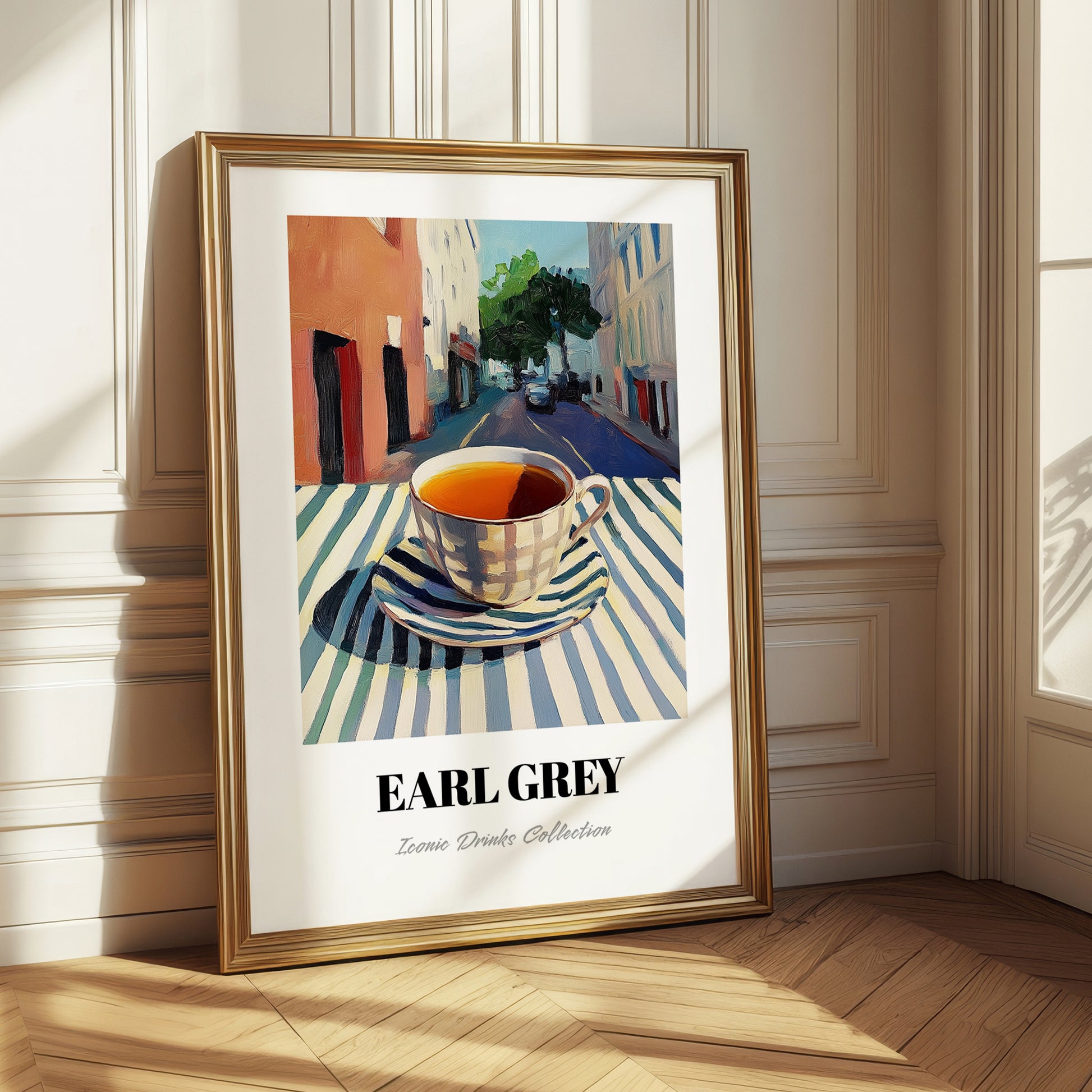 Earl Grey – English Urban Café Scene, English Tea Illustration