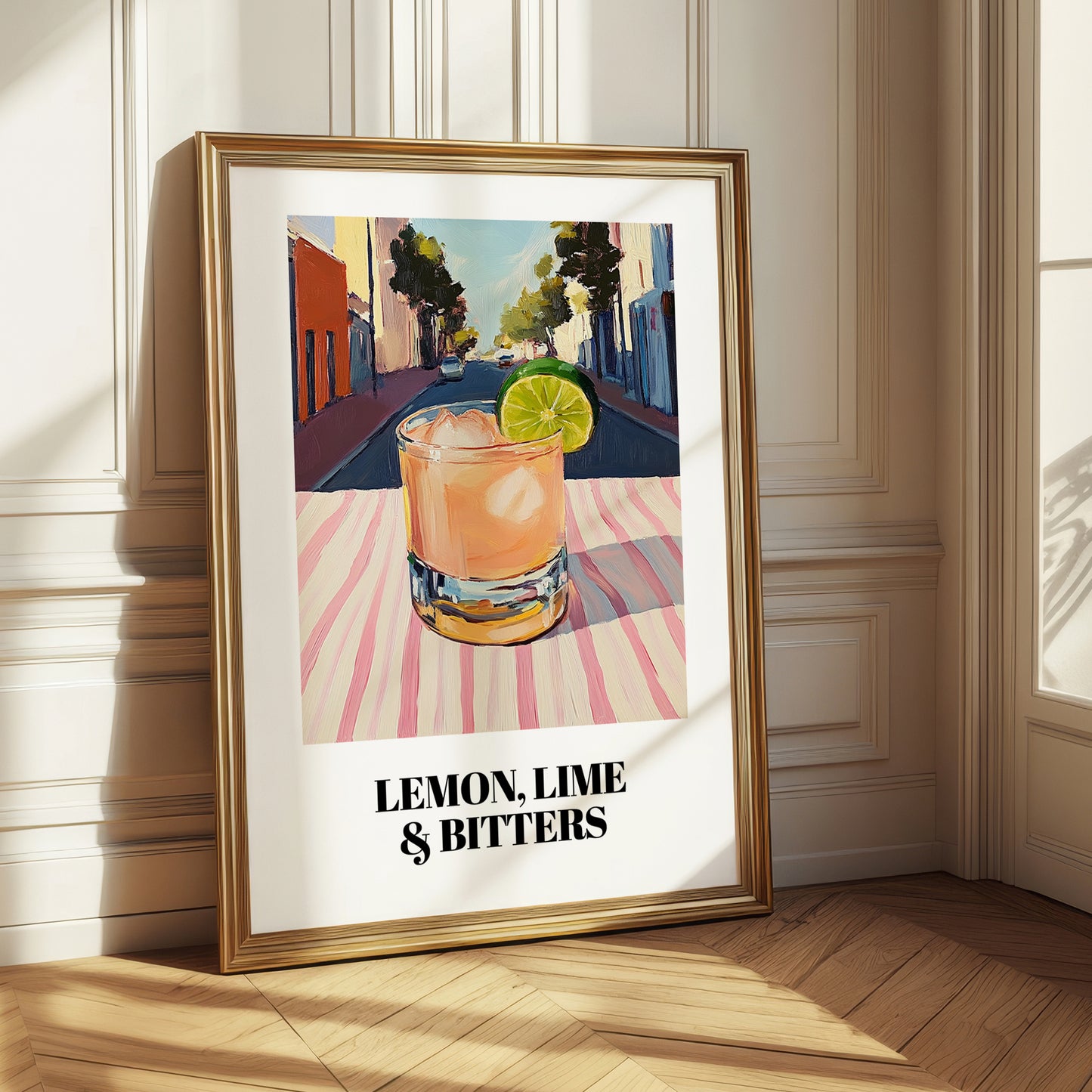 LemonLime & Bitters – Australian Outdoor Café Scene, Australian Beverage Wall Print