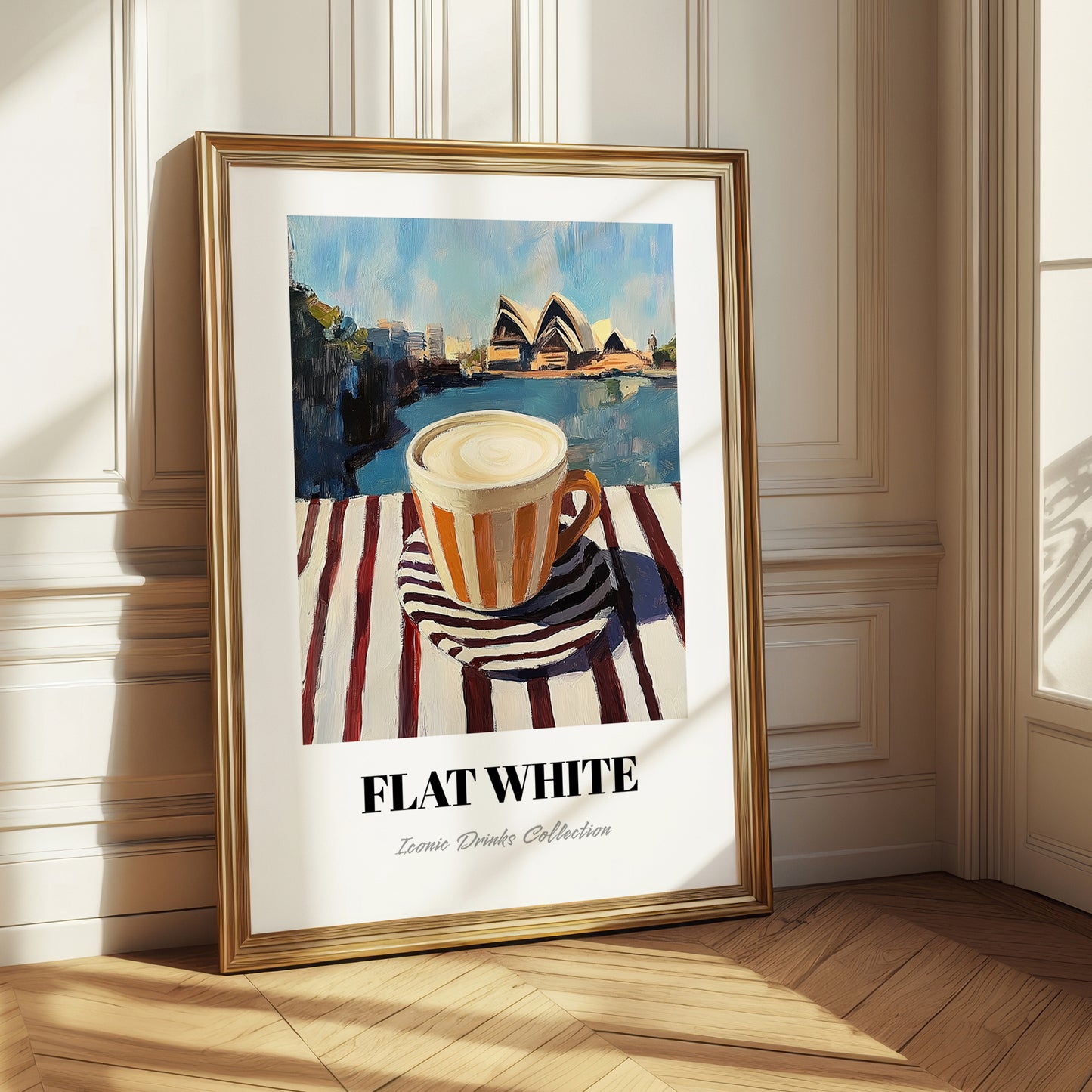Flat White – Australian Outdoor Café Scene, Australian Beverage Still Life