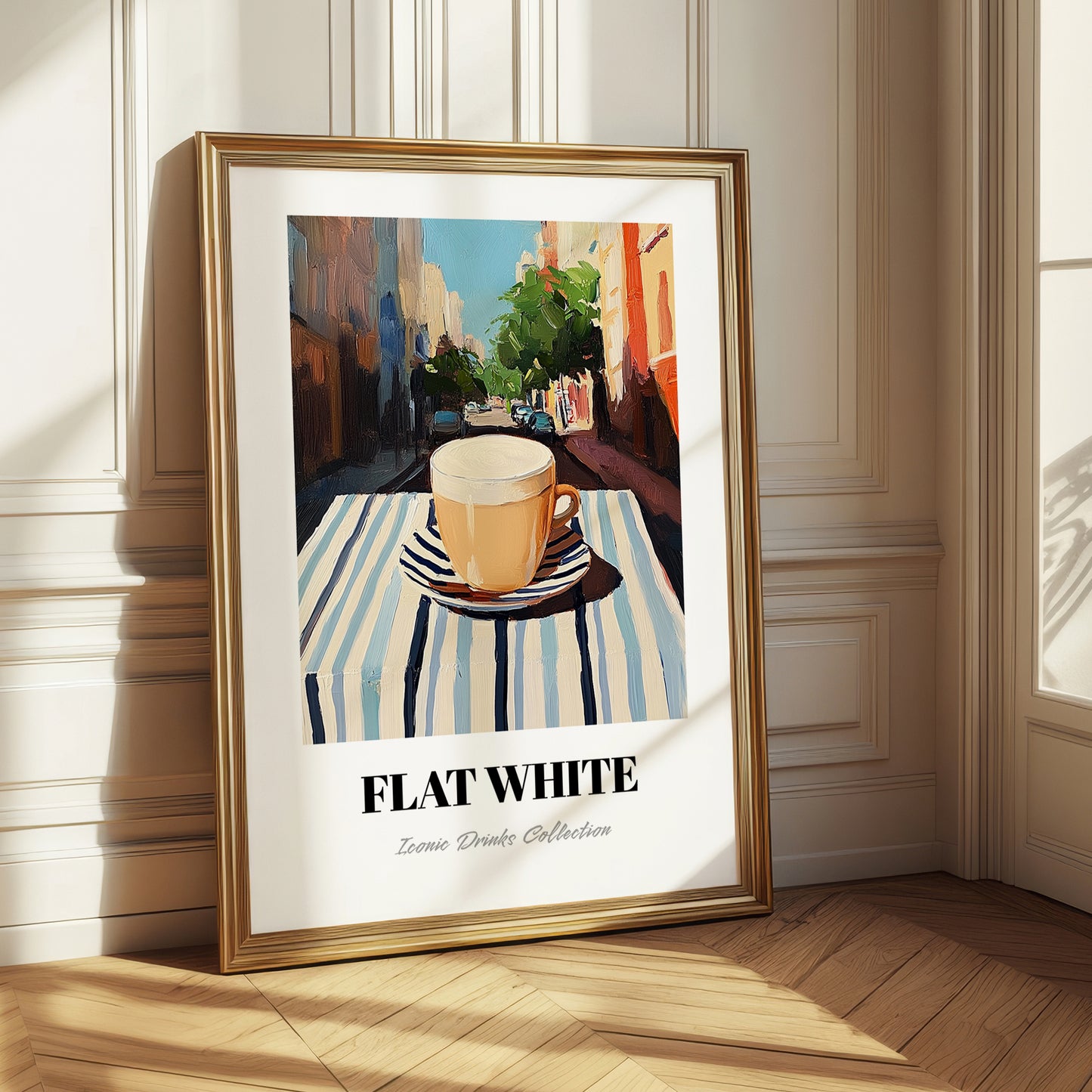 Flat White – Australian Street Café Scene, Australian Coffee Wall Decor