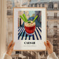 Caesar – Canadian Outdoor Café Scene, Canadian Cocktail Print, styled in a charming Paris street view