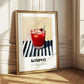 Kompot – on Striped Tablecloth, Polish Beverage Wall Decor