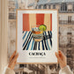 Cachaça – on Striped Tablecloth, Brazilian Beverage Wall Decor, styled in a charming Paris street view
