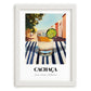 Cachaça – Brazilian Café on the Corner, Brazilian Spirit Print, placed in minimal white frame