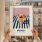 Pálinka – on Striped Tablecloth, Hungarian Wine Painting, styled in a charming Paris street view