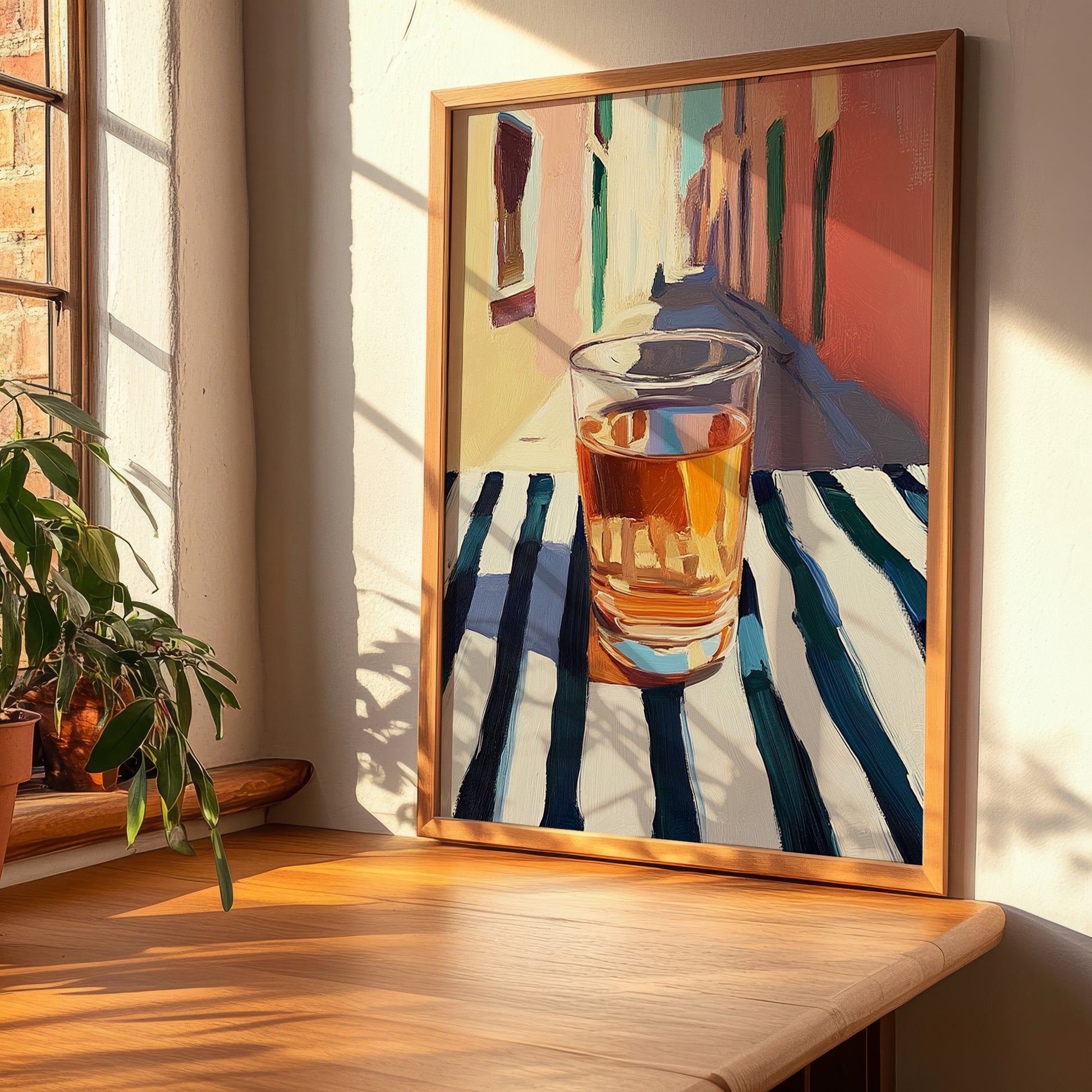 Țuică – Romanian Street Café Scene, Romanian Spirit Wall Decor, clean layout with no caption