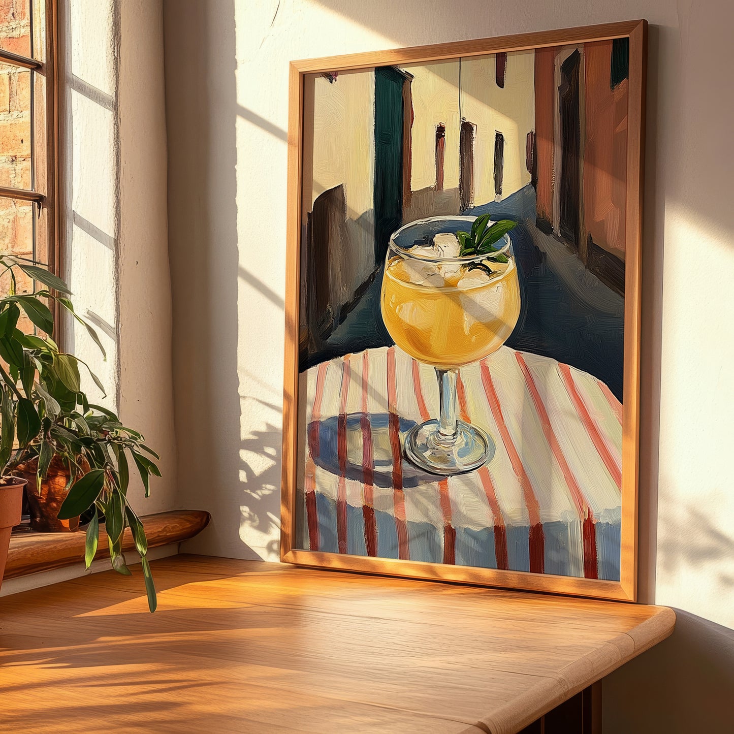 Socată – Romanian Street Café Scene, Romanian Beverage Print, clean layout with no caption