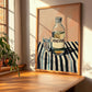Jenever – on Striped Tablecloth, Dutch Beer Wall Decor, clean layout with no caption