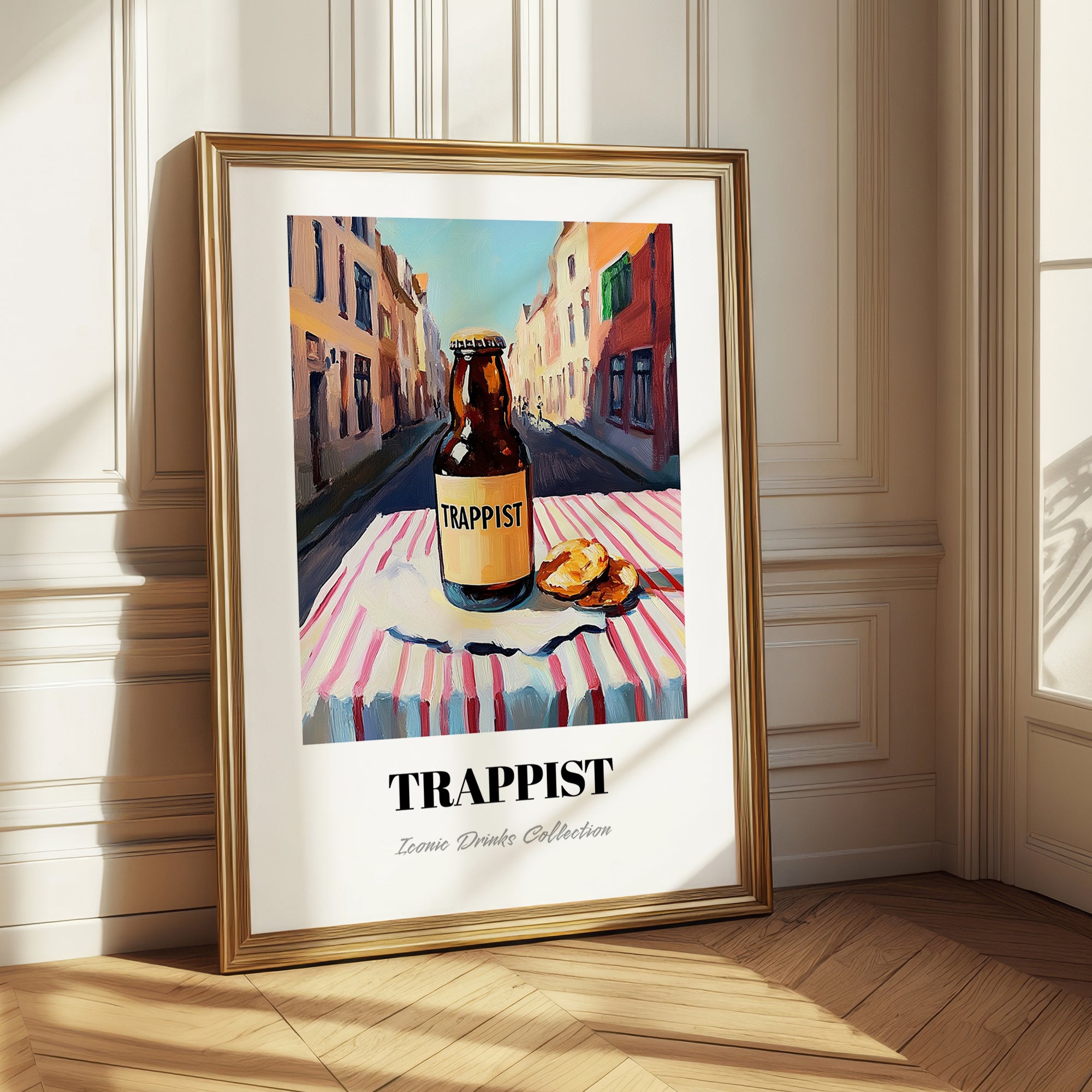 Trappist – Belgian Street Café Scene, Belgian Beer Poster
