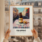 Trappist – Belgian Street Café Scene, Belgian Beer Poster, styled in a charming Paris street view