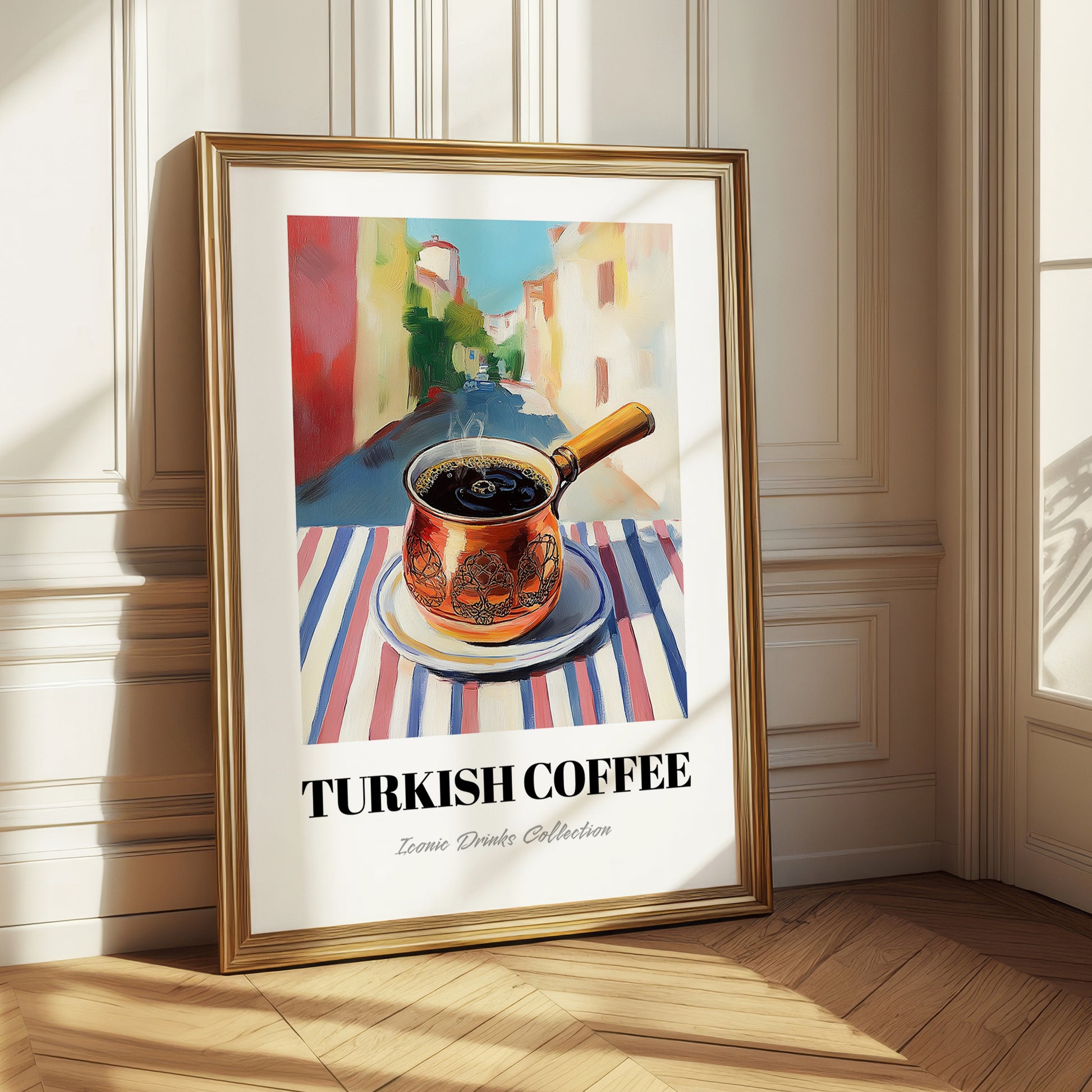 Turkish Coffee – Türk Café on the Corner, Türk Kahvesi Wall Painting