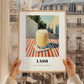 Lassi – Pakistani Street Café Scene, Pakistani Tea Illustration, styled in a charming Paris street view