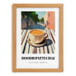 Doodh Patti Chai – Pakistani Café on the Corner, Pakistani Tea Print, set in oak frame
