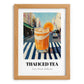Thai Iced Tea – Thai Café on the Corner, Thai Wine Still Life, set in oak frame
