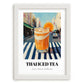 Thai Iced Tea – Thai Café on the Corner, Thai Wine Still Life, placed in minimal white frame