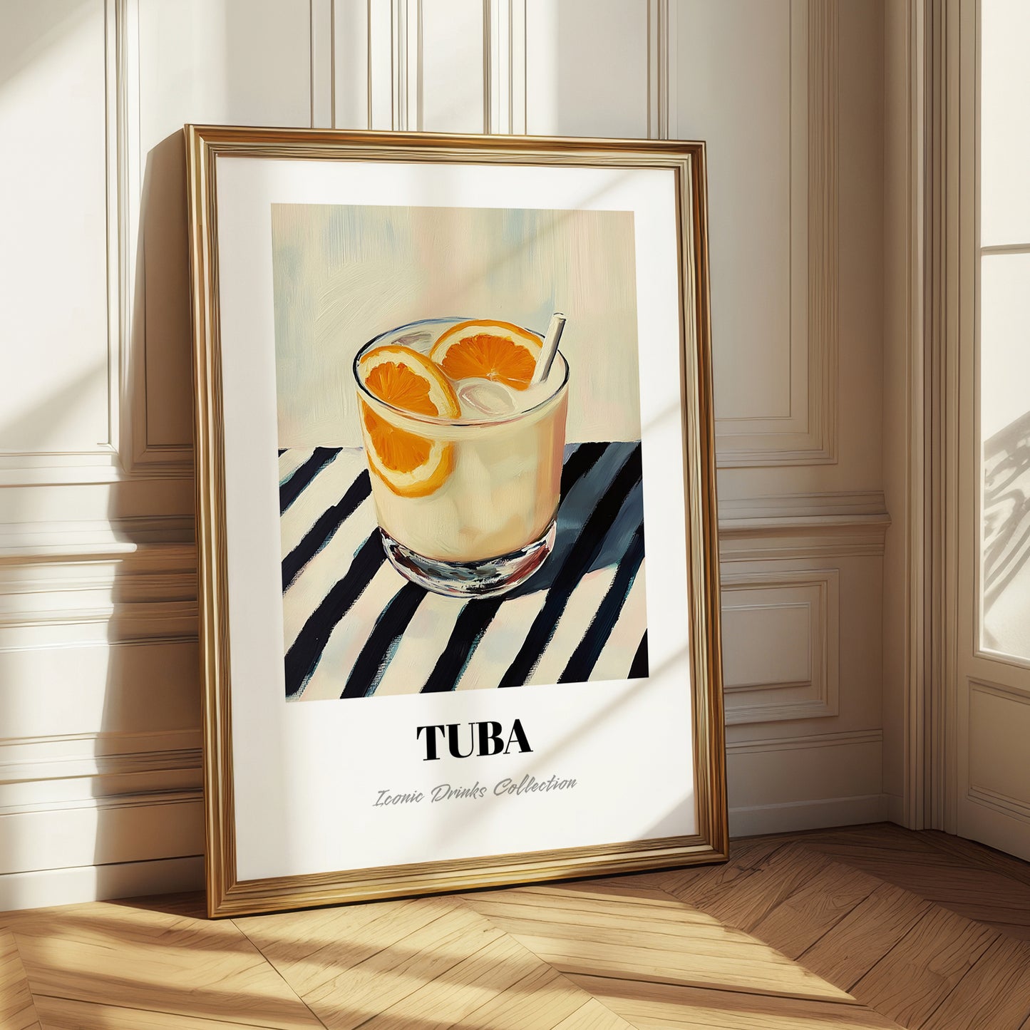 Tuba – on Striped Tablecloth, Philippine Wine Wall Decor