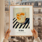 Tuba – on Striped Tablecloth, Philippine Wine Wall Decor, styled in a charming Paris street view