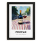 Pinotage – South African Café on the Corner, South African Tea Wall Decor, in sleek black frame
