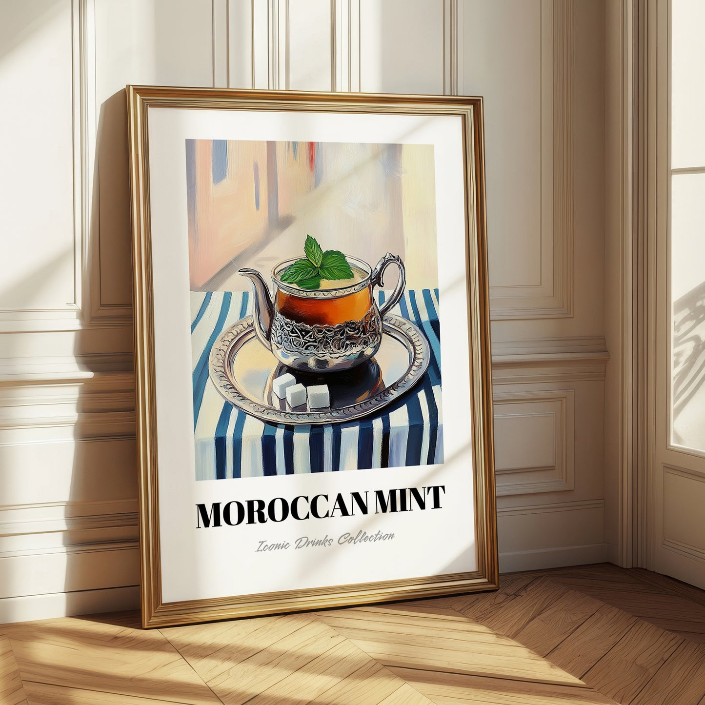 Moroccan Mint Tea – Moroccan Street Café Scene, Moroccan Spirit Still Life