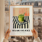 Sugarcane Juice – on Striped Tablecloth, Egyptian Beverage Still Life, styled in a charming Paris street view