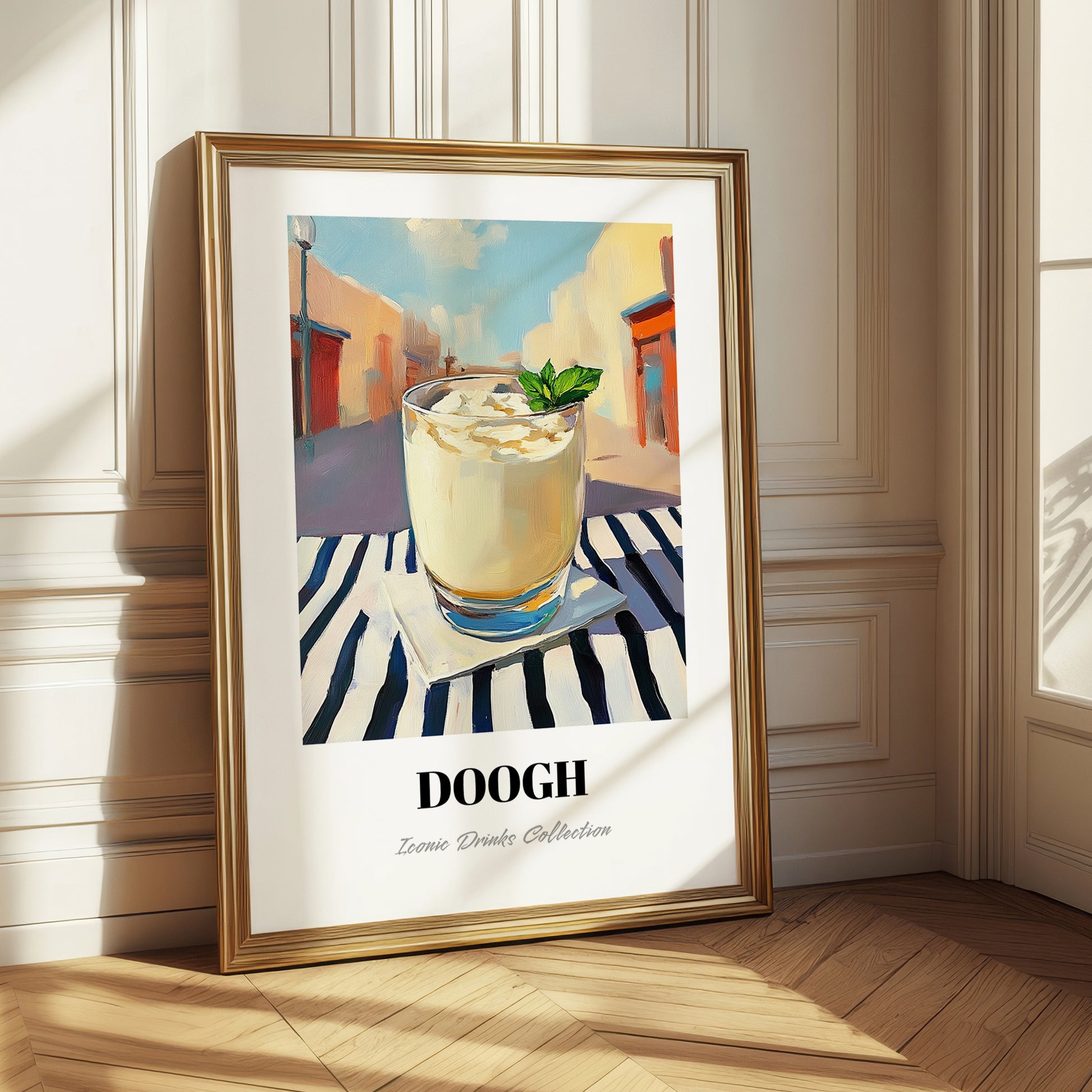 Doogh – Iranian Street Café Scene, Iranian Beverage Still Life