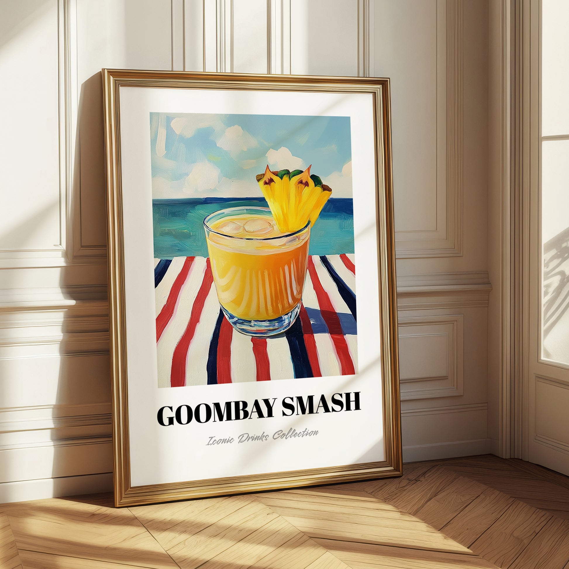 Goombay Smash – Bahamian Coastal Café Moment, Bahamian Cocktail Print