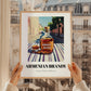 Armenian Brandy – Armenian Urban Café Scene, Armenian Tea Wall Decor, styled in a charming Paris street view