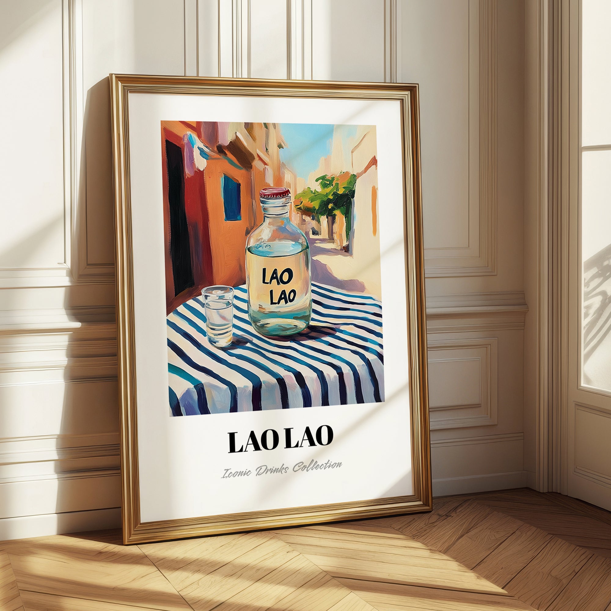 Lao Lao – Laos Urban Café Scene, Laos Wine Illustration