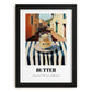 Butter – Italian Café on the Corner, Grocery Still Life, in sleek black frame