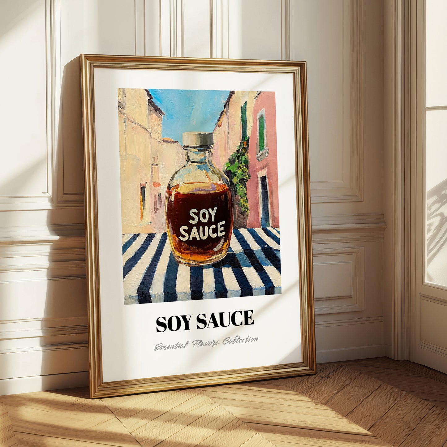 Soy Sauce – Italian Urban Café Scene, Kitchen Storage Wall Print