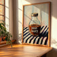 Hoisin Sauce – on Striped Tablecloth, Larder Wall Decor, clean layout with no caption