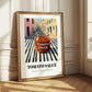Tomato Sauce – Italian Street Café Scene, Grocery Wall Illustration