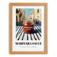 Marinara Sauce – Italian Café on the Corner, Pantry Art, set in oak frame