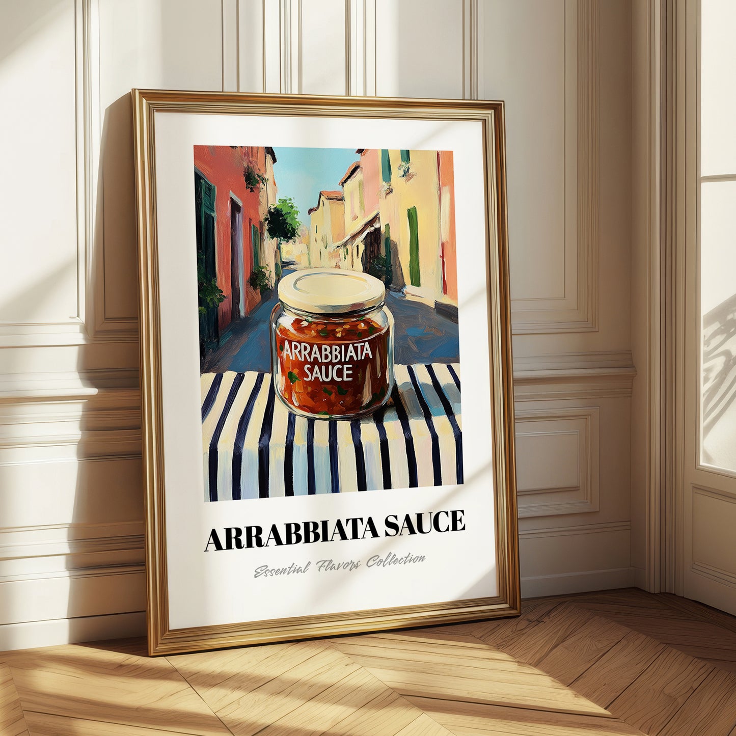 Arrabbiata Sauce – Italian Street Café Scene, Larder Illustration