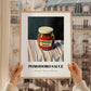 Pomodoro Sauce – on Striped Tablecloth, Grocery Wall Decor, styled in a charming Paris street view