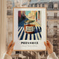 Pizza Sauce – Italian Café on the Corner, Food Stash Poster, styled in a charming Paris street view