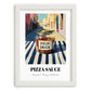 Pizza Sauce – Italian Café on the Corner, Food Stash Poster, placed in minimal white frame