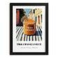 Tikka Masala Sauce – Italian Urban Café Scene, Pantry Poster, in sleek black frame