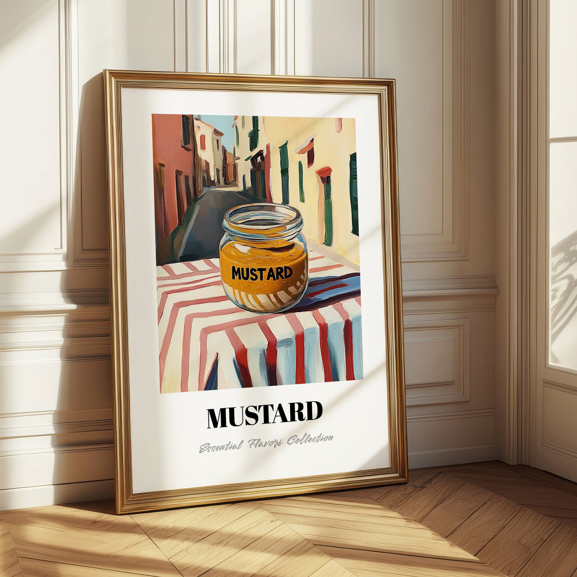 Mustard – Italian Street Café Scene, Pantry Wall Decor