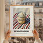 Horseradish – on Striped Tablecloth, Kitchen Storage Wall Decor, styled in a charming Paris street view
