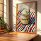 Horseradish – on Striped Tablecloth, Kitchen Storage Wall Decor, clean layout with no caption