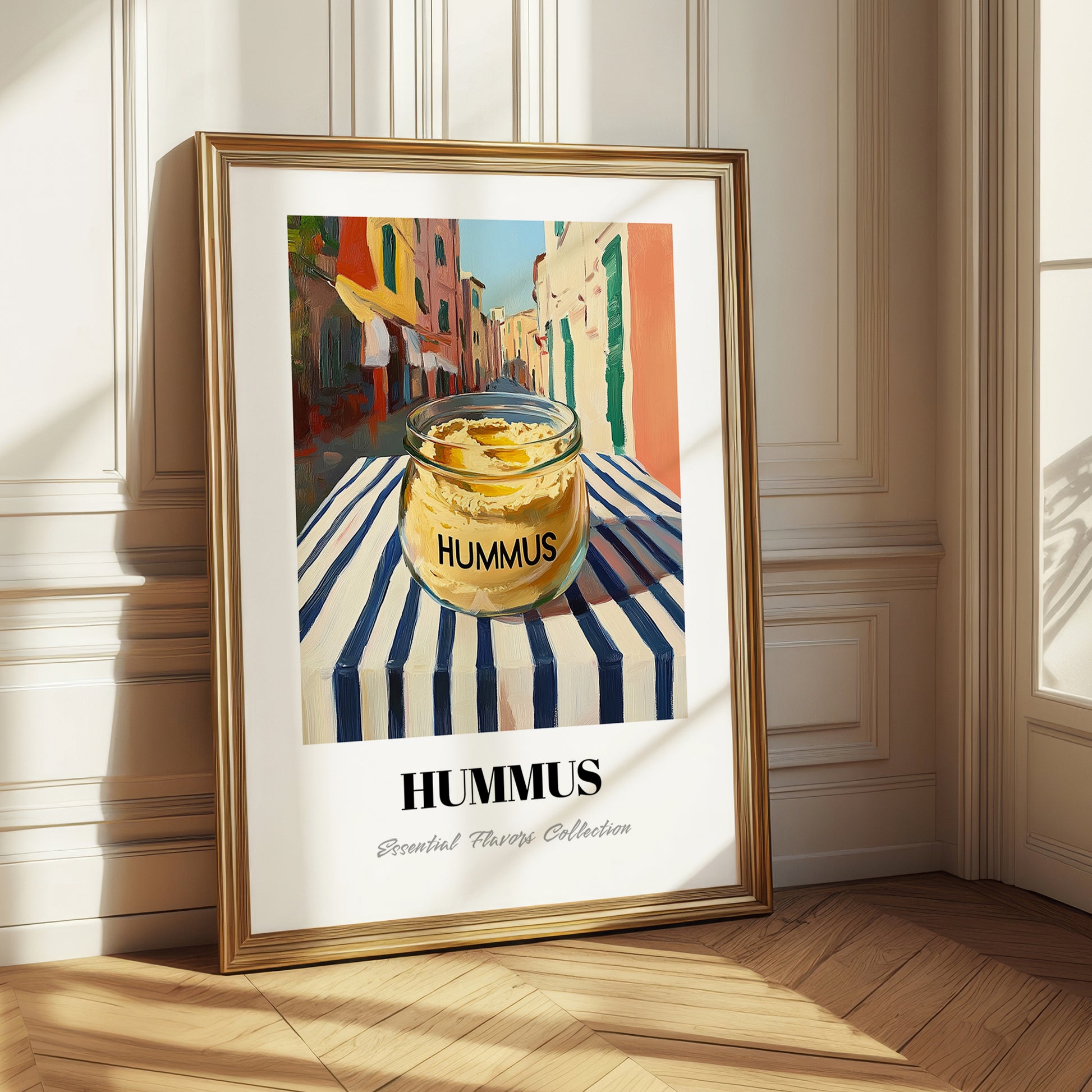 Hummus – Italian Street Café Scene, Pantry Poster