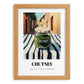 Chutney – Italian Café on the Corner, Food Shelf Illustration, set in oak frame