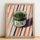Chutney – on Striped Tablecloth, Dry Goods Still Life, no-text version framed in wood